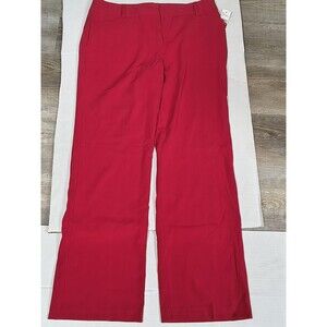 Amy Wear We Women's Red Slacks New With Tags Size 13 Stretch Fit Comfy All Day